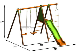 Station de jeux Xalto 5 enfants - 3 à 14 ans