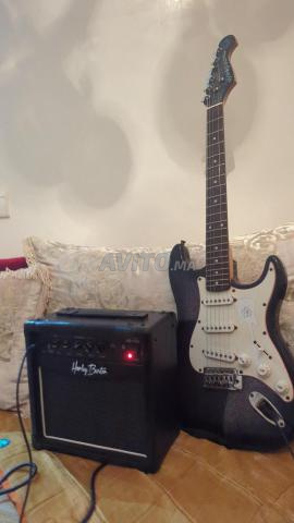 Guitare électrique gypsy rose/amp/jack/sac