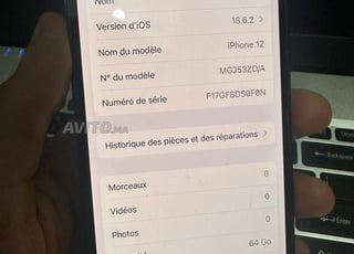 iPhone 12 noir 64gb - état pas mal