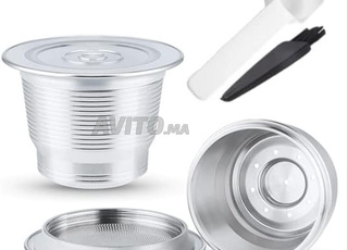 2X Capsule Nespresso Rechargeable iCafilas Inox