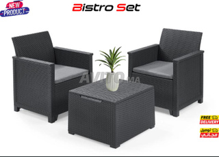 Ensemble de mobilier de jardin moderne de 3 pièces