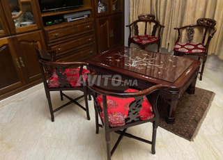 Table basse et chaises Rosewood