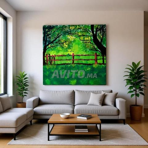 لوحة خضراء – Tableau nature 40x40