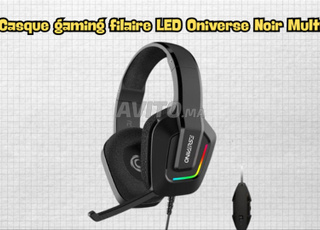 Casque Gaming Filaire LED Oniverse – Noir Multi
