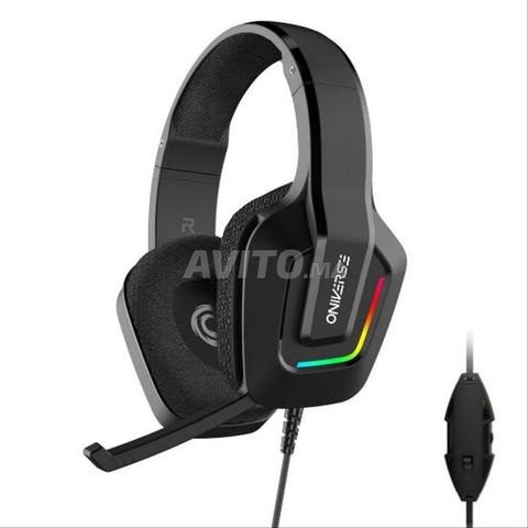 Casque Gaming Filaire LED Oniverse – Noir Multi - 2