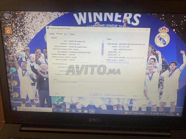 DELL latitude i5-6300U /8Go/128GB ssd - 2