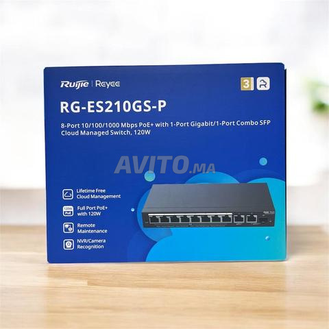 RUIJIE RG-ES210GS-P 8PORTS GIGABIT 1PORT SFP 120W
