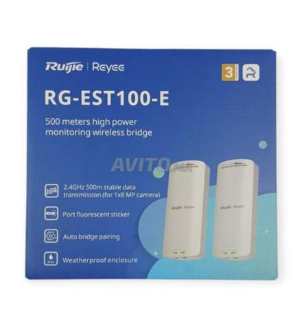 RUIJIE RG-EST100-E 2.4 جيجاهرتز ثنائي التدفق 500 متر