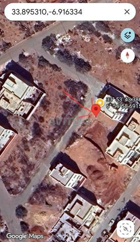 للبيع أرض 200 متر مربع منطقة فيلات تمارة