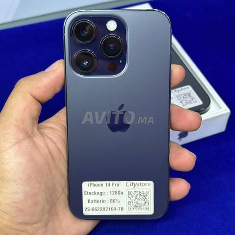 iPhone 14 Pro 128Go - حالة جيدة - البطارية 85