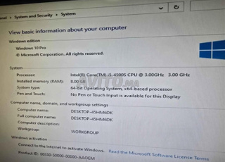 Pc Fix , I5, 8g RAM, 256g SSD