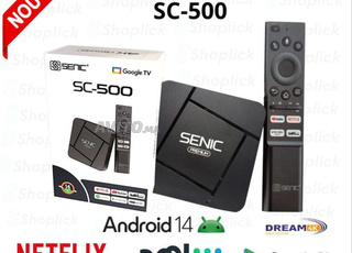 Senic TV BOX Android 14 - TV Dual IPTV 1 سنة