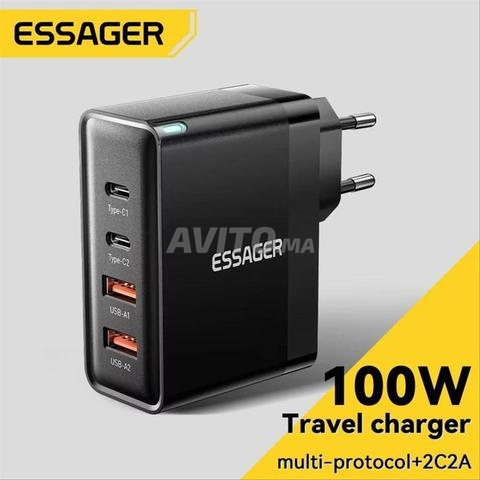 ESSAGER Chargeur Fast 100W USB Type-C PD