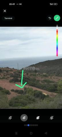 Beau terrain Vue sur mer 4000 dh m