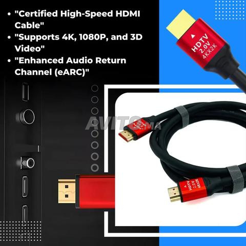 Câble HDMI 15m 4K Haute Vitesse TV PC Projecteur - 2