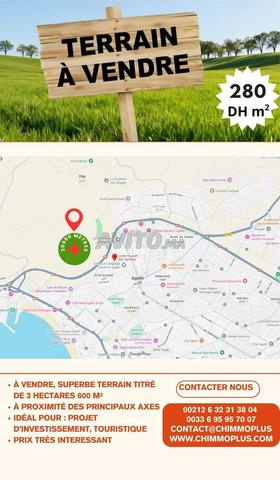 🏞️ Terrain de 3,6 hectares à vendre d’Agadir