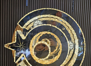 Lustre circulaire LED à trois couleurs