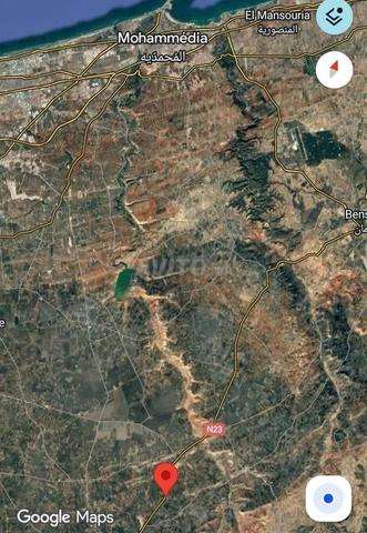 17000م طريق بنسليمان 36 كلم الكارة برخصة فيلا