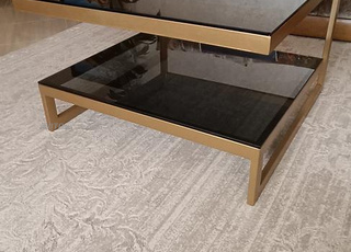 Table basse en verre