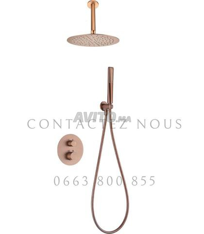 ترموستاتيك مثبتة ذهب وردي مصقول