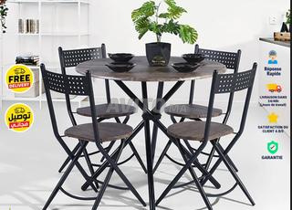 مجموعة غرف الطعام لأربع أشخاص مكونة من خمس قطع