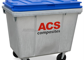 POUBELLE EN ACIER GALVANISE