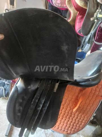 Selle mixte 17 pouces en cuir noir - 2