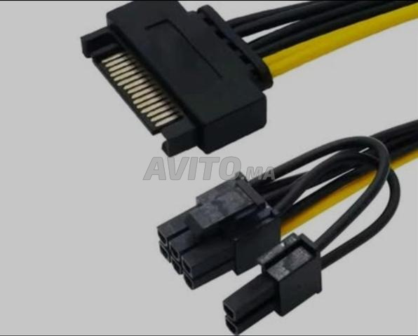 6 Pin 8 pin to Sata Cable pour Carte Graphique