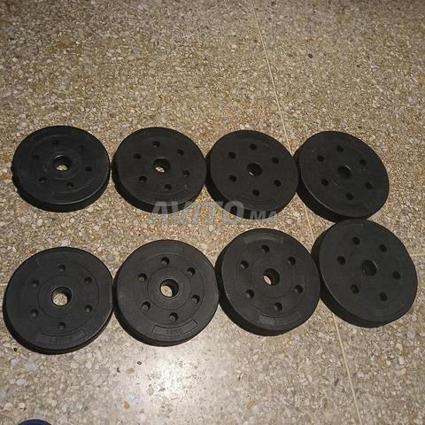 8 Disques musculation voir 2e photo