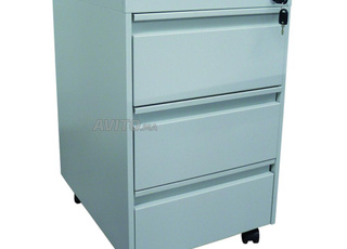 Caisson roulant métallique 3 casiers