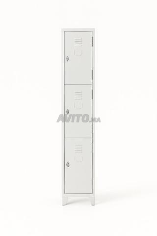 Vestiaire Métallique à 3 Portes avec Serrure 😎