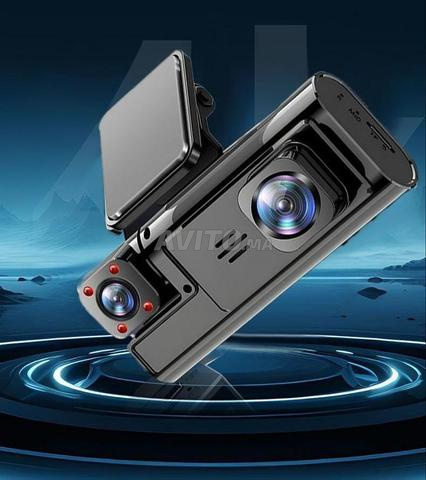 Caméra de tableau de bord de voiture 4k double objectif carte SD 64GB