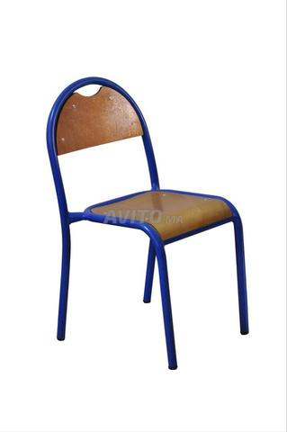 Chaise d’école durable avec assise confortable