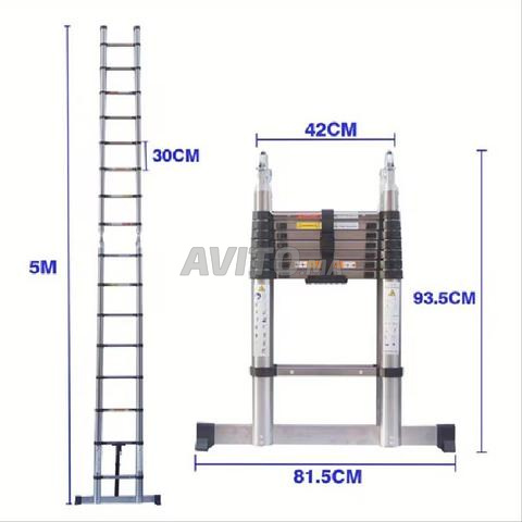 Echelle télescopique 5M (En A 2,5 plus 2,5M) NEUVE
