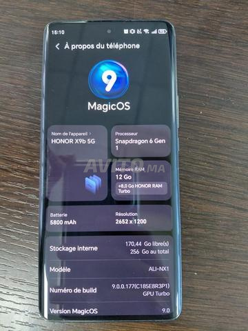 Honor X9B - حالة ممتازة - 20 جيجابايت/256 جيجابايت