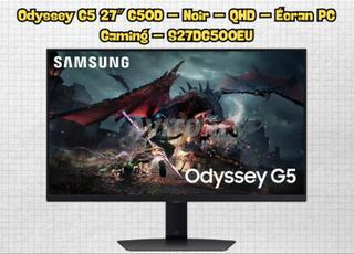 شاشة ألعاب Odyssey G5 G50D - QHD أسود