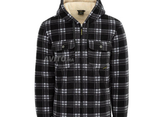 Dunlop SWEAT À CAPUCHE ZIPPÉ À CARREAUX POUR HOMME