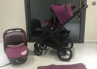 Une poussette trio en duo Jane muum matrix2