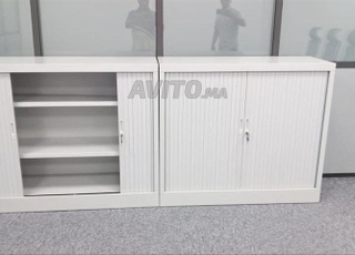 ARMOIRE BASSE portes a ridaux