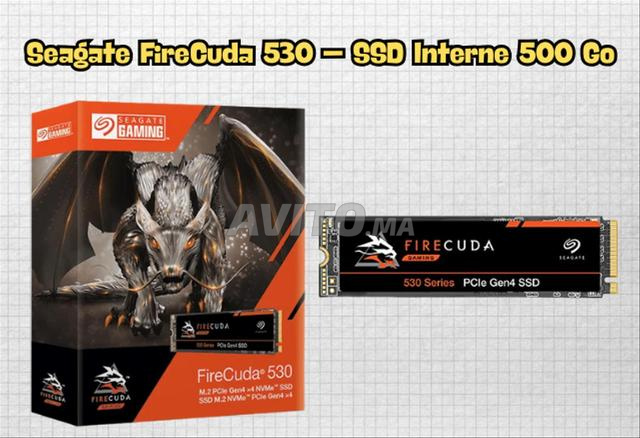 محرك أقراص الحالة الصلبة الداخلي Seagate FireCuda 530 بسعة 500 جيجابايت M.2