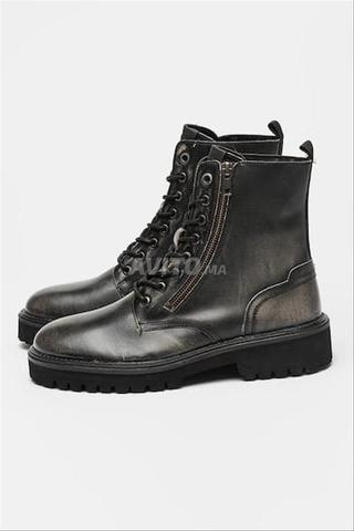 حذاء بوت بيبي جينز جلد