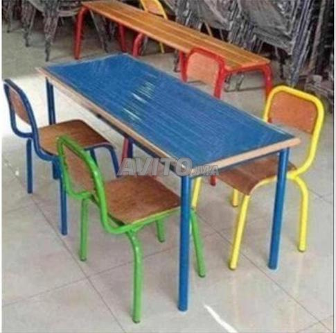 طاولة فردية مع سطح خشبي keymobilie