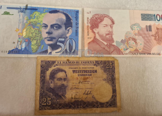 بيع أوراق نقدية أوروبية قديمة