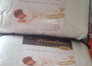 Oreillers Dolidol neufs, achetés à 200 dirhams l'unité
