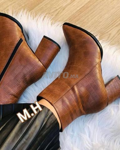 Bottines à talons croco élégantes - Livraison gratuite jusqu'à votre porte - 2