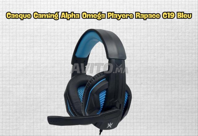 سماعة ألعاب ألفا أوميغا بلايرز راباس C19 زرقاء
