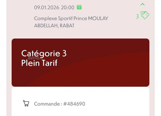 Ticket quart finale cat3