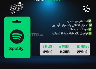 Spotify Premium (3-6-12 mois) à bon prix