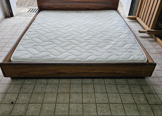 Vente lit 200x180 meuble commodes acajou