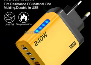 Chargeur de téléphone USB C PD, 5 ports rapide 3.0